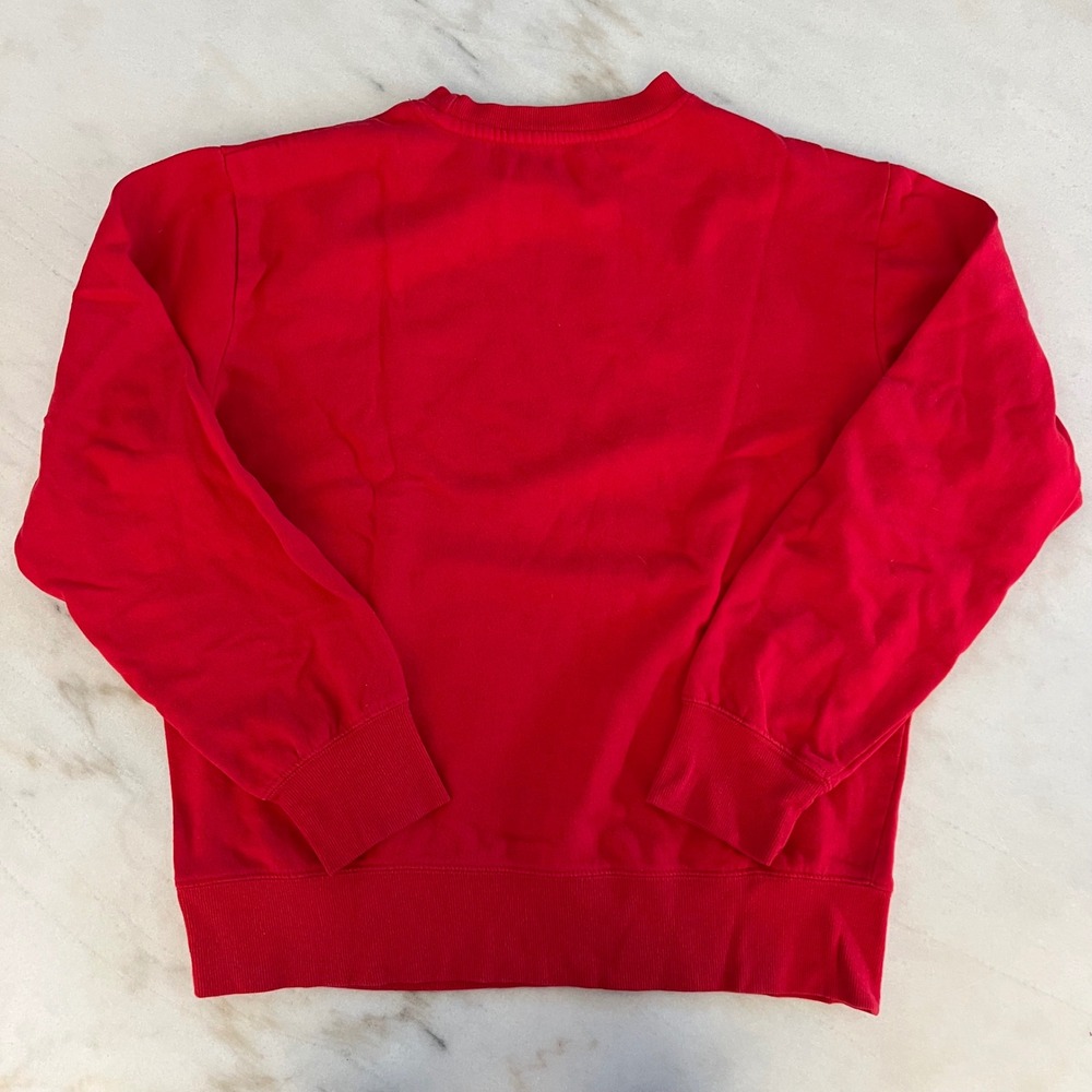 Womens‎ Red Pugly Christmas Sweater Pug Dog Holiday Crewneck Sweatshirt Top - Picture 5 of 5